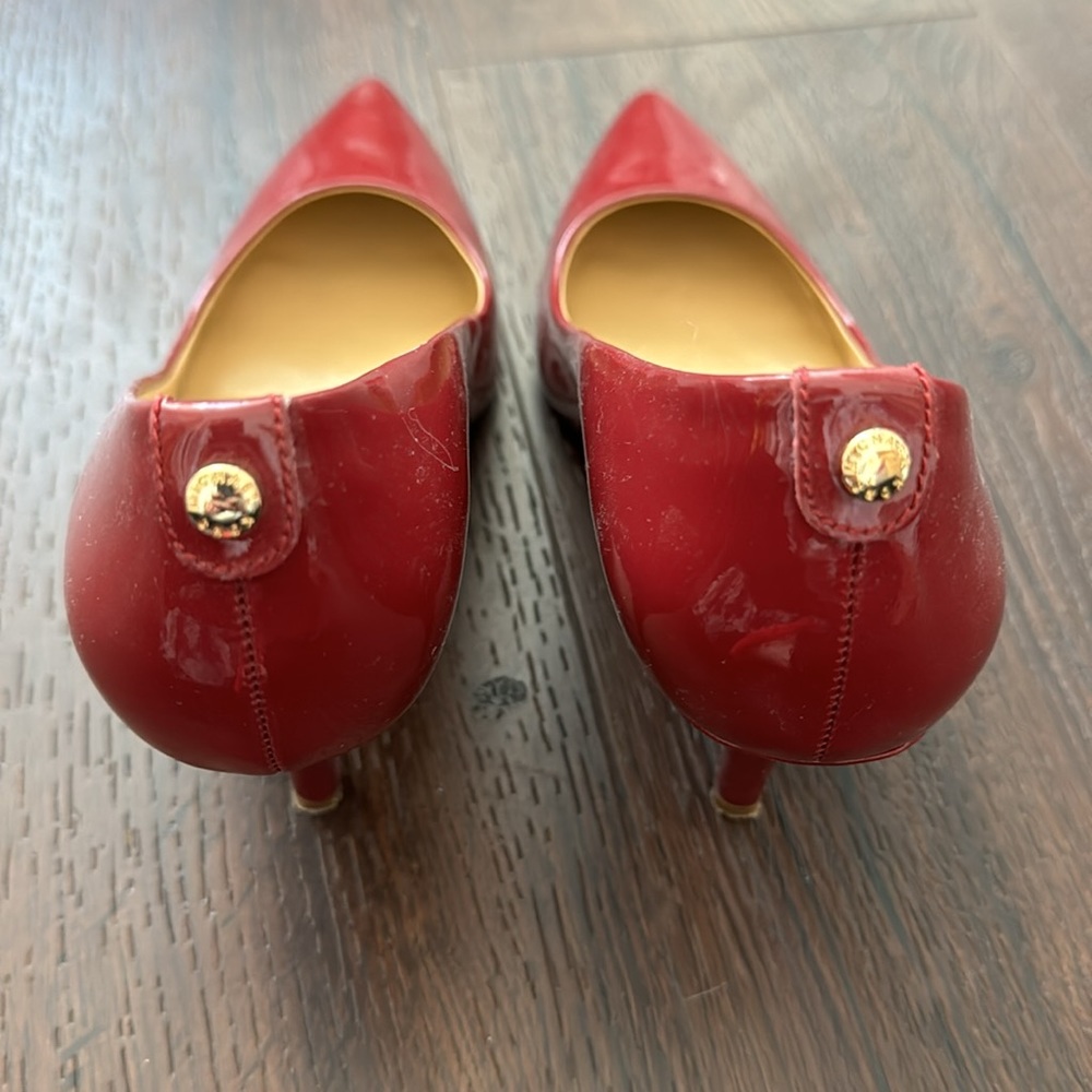 Patent leather red Michael kors heels size 6.5 - Picture 4 of 5